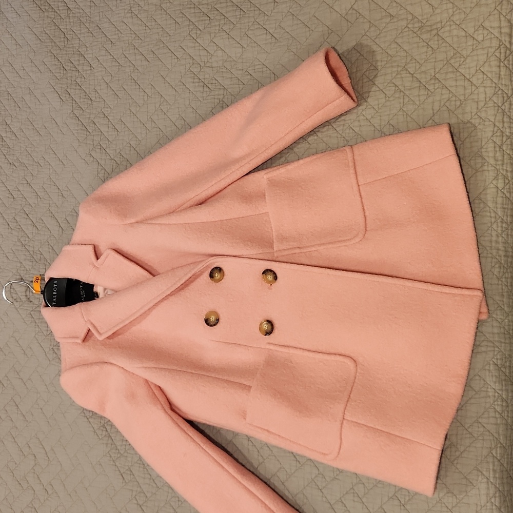 Talbots Light Pink Stylish Wool Coat